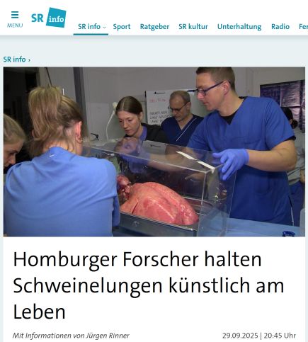 SR Bericht Schweinelunge